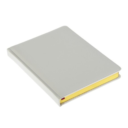 Diary of a low -up A5+, 136 sheets of Sidney Nebraska, hard cover, artificial leather, gold cut, white-1