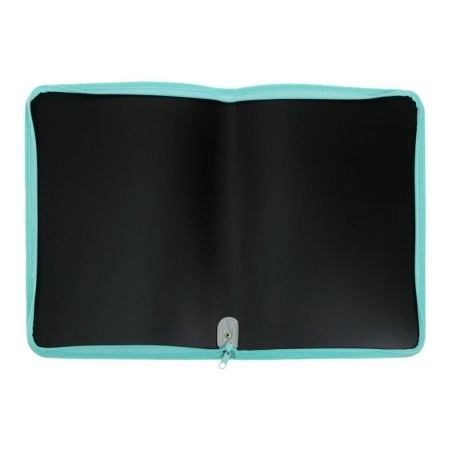 Plastic folder A4, 325 x 230 x 25 mm, lightning around, calligrata "office", PM-A4-11, 0.5 mm, color, texture "sand", black black/mint-2