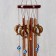 Wind music metal, carp tree 4 tubes 5 bells 62x9.5 cm