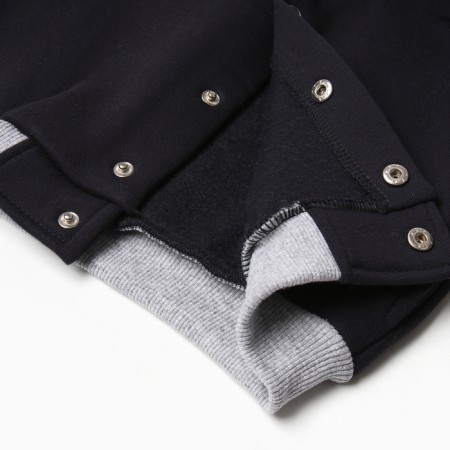 Bombber for a boy, I started the color of dark blue/gray melange, height 86 cm (52)-3
