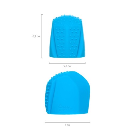 Magic Wand Genio nozzle for Massager Europe, silicone, blue, 4.1 cm-2