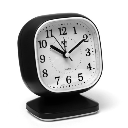 Classic alarm clock, discrete move, 1AA, 10 x 6 x 13 cm-1