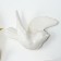 Decor wall ceramics "White Bird" 5x9.5x14.2 cm