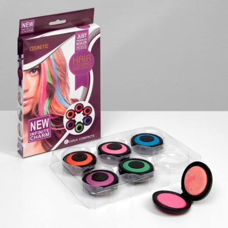 Set of hair for hair, 6 colors