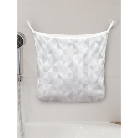 Organizer in a bath on suction cups “Marble Patter”, for storing toys and trifles, size 33x39 cm