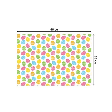 A set of napkins for setting the table "Color eggs", rectangular, size 32x46 cm, 4 pcs-2
