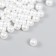 Set of beads "needlework" plastic, diameter 8 mm, 25 g, snow-white