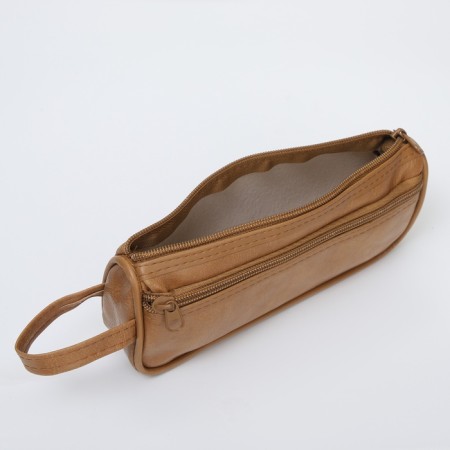Cosmetic bag Dor units, 20.5*4.5*9, department for Meln, n/karm, beige-2