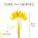 Sukhotzet "Lagurus", set of 30 pcs., Yellow color