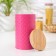 Bank for bulk products "Romb", 19 × 10.5 × 10.5 cm, pink color