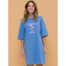 Female dress, size m, blue color