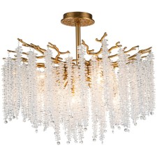 Ceiling chandelier STILFORT 2167/05/08C EIVA, 8x40W, E14, 600x600x550 mm, bronze color
