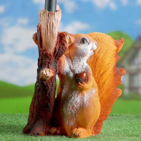 Garden Lanter "Squirrel with a branch-background" 33cm-1