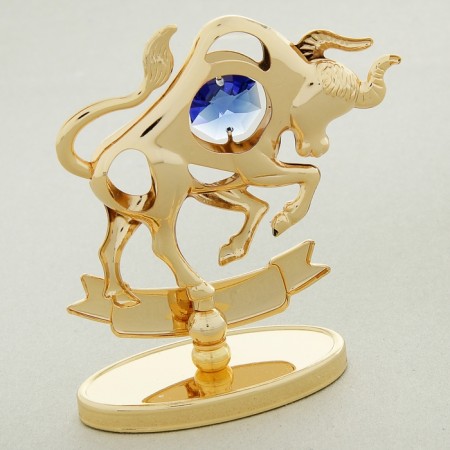 Souvenir Zodiac sign "Taurus", 4 × 6 × 9 cm, with crystals-1