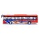 Metal bus "Intercity", inertial, scale 1:43, red color