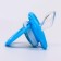 Orthodontic dummy nipple, silicone, from 3 months, “lion”, blue color