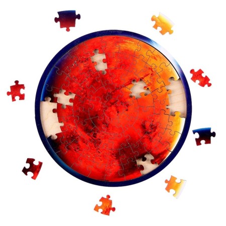 Wooden puzzle "Mars", 20 x 20 cm, 73 details-2