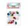 Set of sequins "Eyes with cilia" 18 pcs., Size 1 pc 2*2, multi -colored