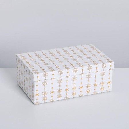 A set of boxes 10 in 1 “snowflakes”, 12 x 7 x 4 - 32.5 x 20 x, New Year-6