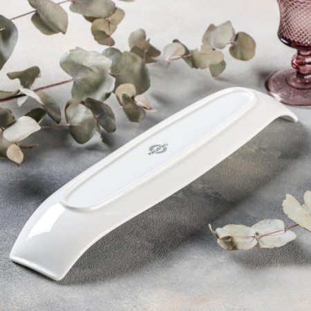 Porcelain dish Magistro "Blanche", 36 × 9 × 5 cm, white color-2