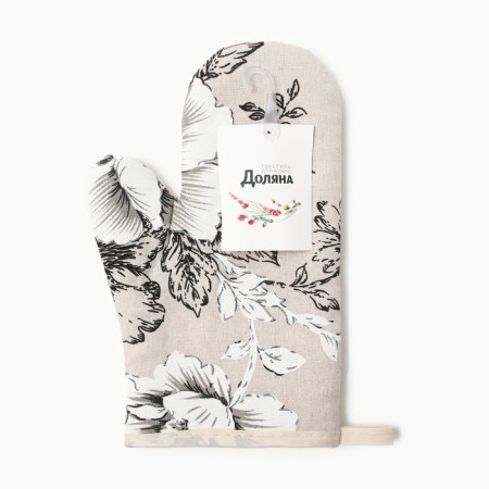 Mittens-Object "Flowers" 26*16cm, 100%HL-3
