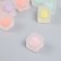 Plastic beads "Cube with a colored middle" matte mix 20 g d = 1.2 cm