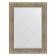 Mirror with engraving in the baguette frame, vignette antique silver 85 mm, 65x87 cm