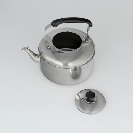A kettle with a stainless steel whistle, 6 liters, the color is chrome-5