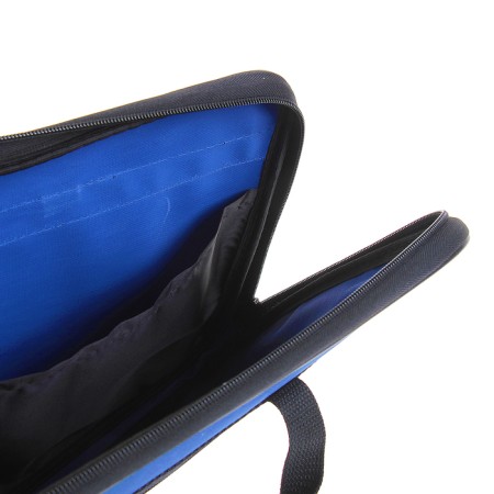 Folder with handles textile A4, 365 x 290 x 30 mm, calligrata, 1Sh41, "office", external/inner pocket, blue-2