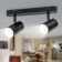 Lamp OL35-2 BK 2x12W MR16 GU10 IP20 black chrome