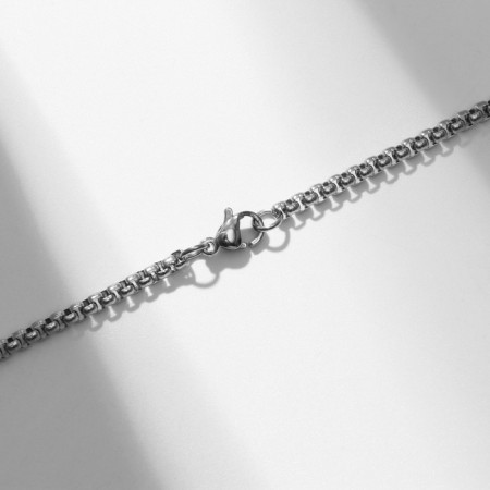 Unisex “Snake” Piece, Black Silver, 60 cm.-2