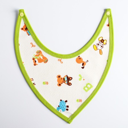 Bandana Bibsord/Salunavik for feeding waterproof on the button, for a boy, mix-2