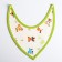 Bandana Bibsord/Salunavik for feeding waterproof on the button, for a boy, mix