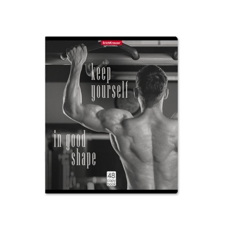 Notebook 48 sheets, A4 cage, Erichkrause, be in shape, mix-4