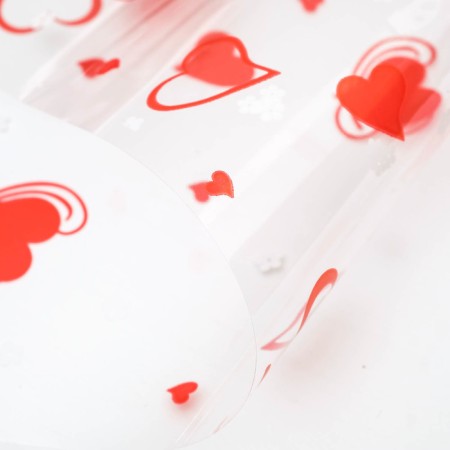 Color film "Valentine", 70 cm red-white-2