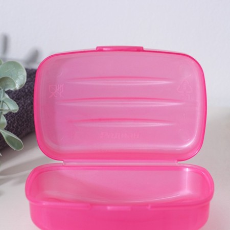Road soap dish with a lid, 10 × 7 × 4.5cm, color mix-3