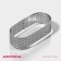 The form perforated for baking the shade "Oval", 3.5 × 8 × 2 cm, the color is silver