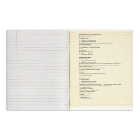 A set of subject notebooks 48 sheets "3D", 10 items, with reference material, covered cardboard, block No. 2, whiteness 75% (gray sheets)-46