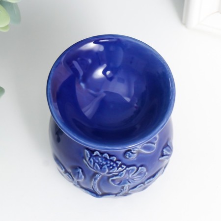 Aroma lamp ceramics "Dragonfly in flowers" mix 7x7x8 cm-6