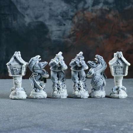 Chess "Russian Tales" 32pcs/11cm, included figures and board-3