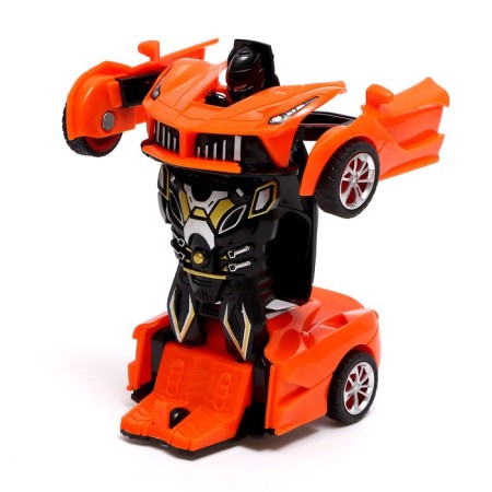Inertial “sports car” robot, transforms in a collision, mixing color-8