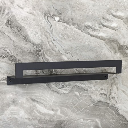 Shelf with a gate a towel "Loft art", 50 × 10 cm, black color-3