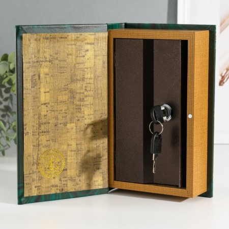 Safe Brush tree to the leatherette "Philosophy of money" 3d embossing 21x13x5 cm-1