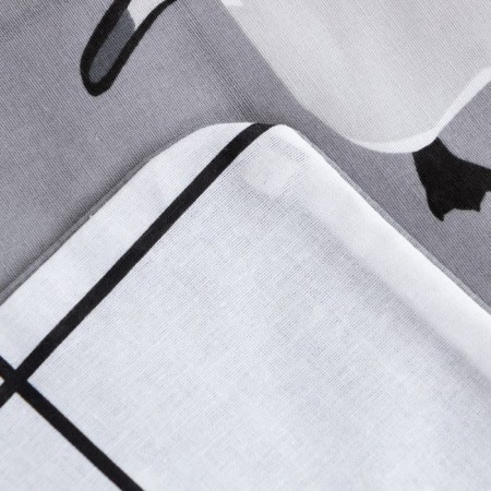 New Year. Bed linen Ethel 2 joint venture “Penguins” 175*215 cm, 200*220 cm, 70*70 cm - 2 pcs-5