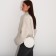 Women's Bag round of artificial leather, 18x18 cm, white color