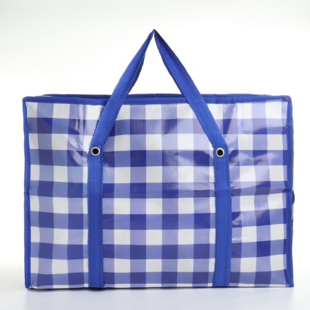 Lightning bag, blue/white color-1