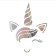 Stickers children's interior, mirror, decor on the wall, panel 30 x 19 cm, 14 email