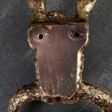 Holder for toilet paper "Monkey" bronze, 24x18cm-4