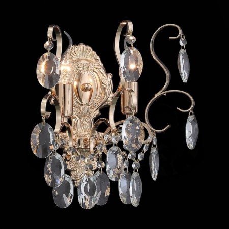 Sconces st. SL846.201.02. OoreCchini. 2x40 watts, E14, 25.5x38 cm, golden color-11