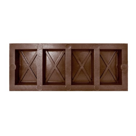 The border is paving, 50 × 5 × 20 cm, brown, BT-200-3